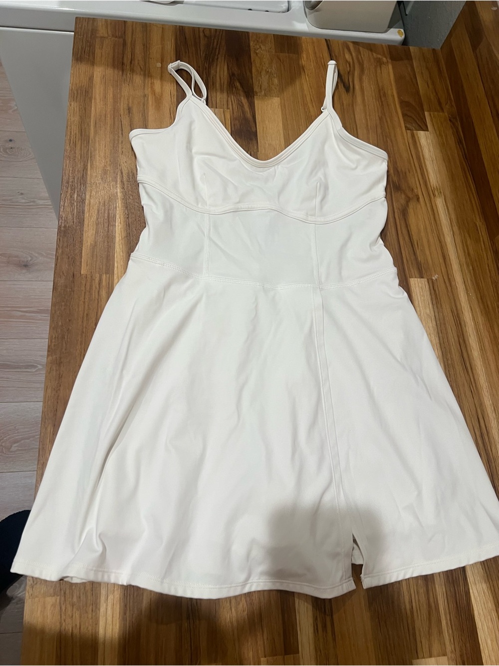 JOYLAB White Adjustable Strap Athletic Dress